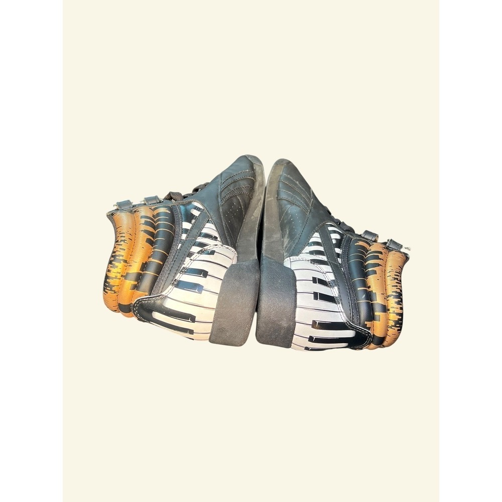 Reebok Freestyle High Top Alicia Keys Deadstock Black Gold Piano Keys Women's 7 - Picture 10 of 12